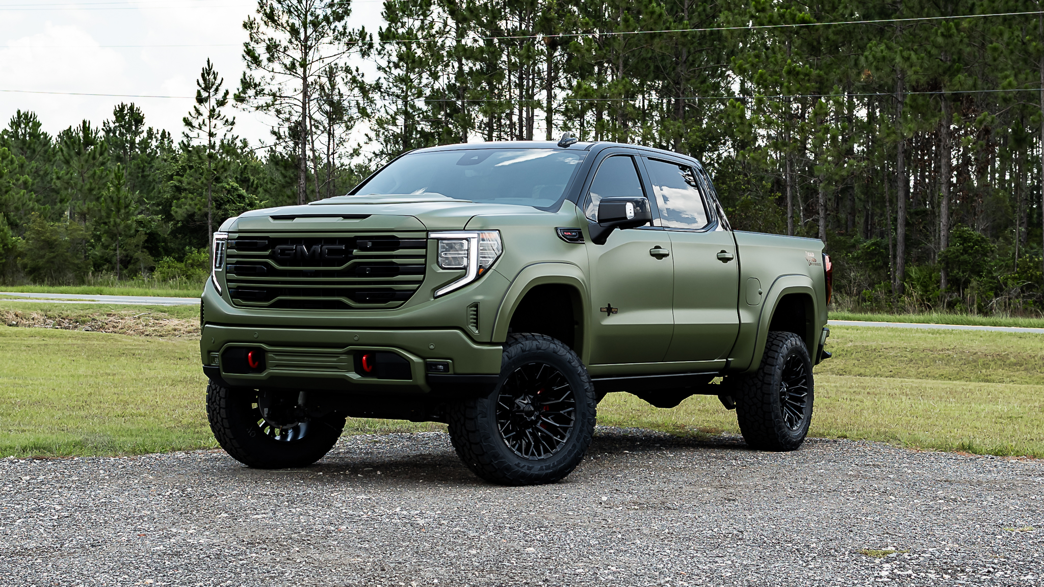 GMC 1500 Deadwood Matte Green