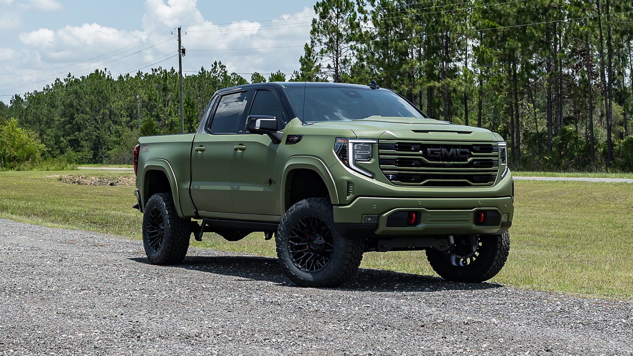 GMC 1500 Deadwood Matte Green