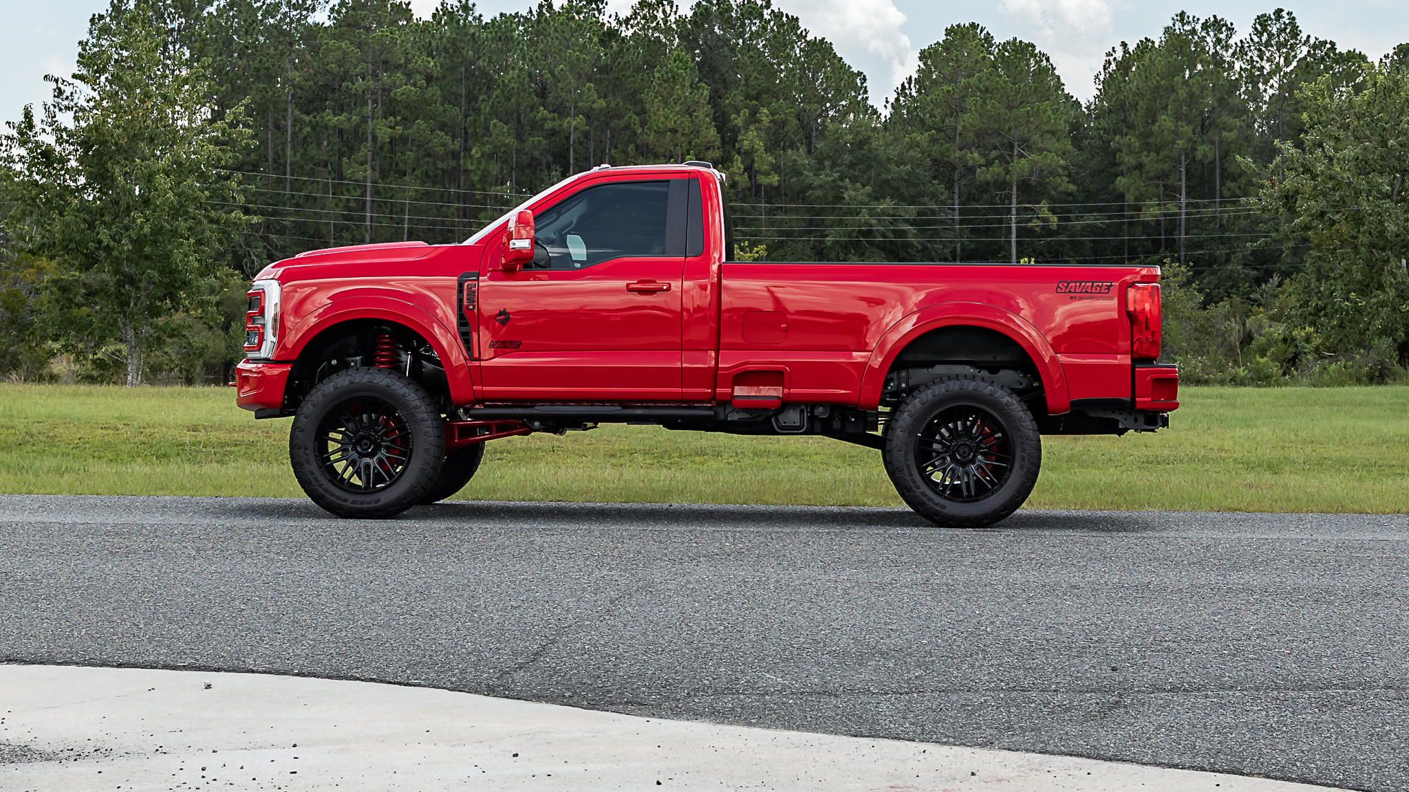 Ford F-250 Reg Cab Savage Race Red