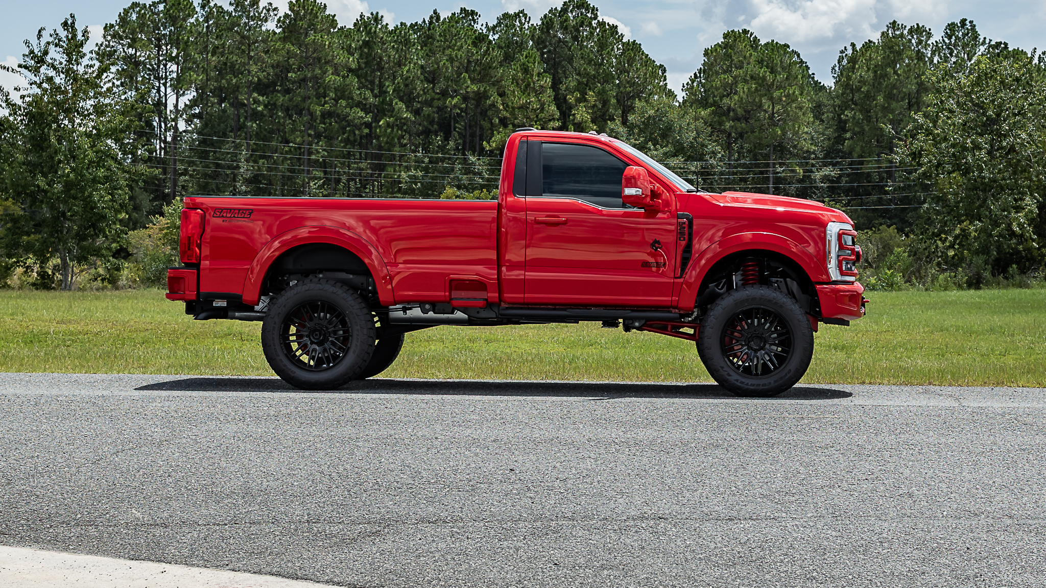 Ford F-250 Reg Cab Savage Race Red