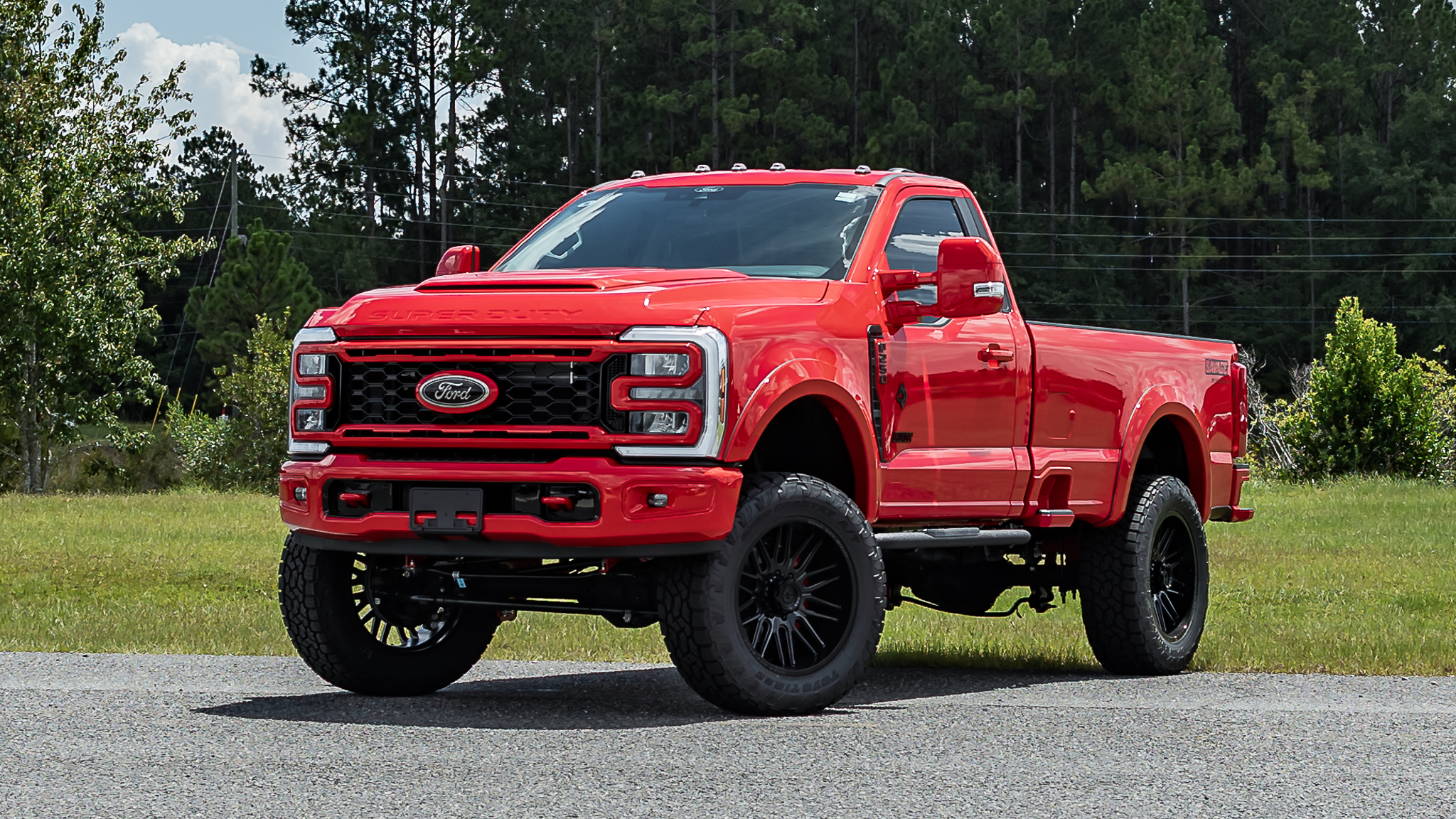 Ford F-250 Reg Cab Savage Race Red
