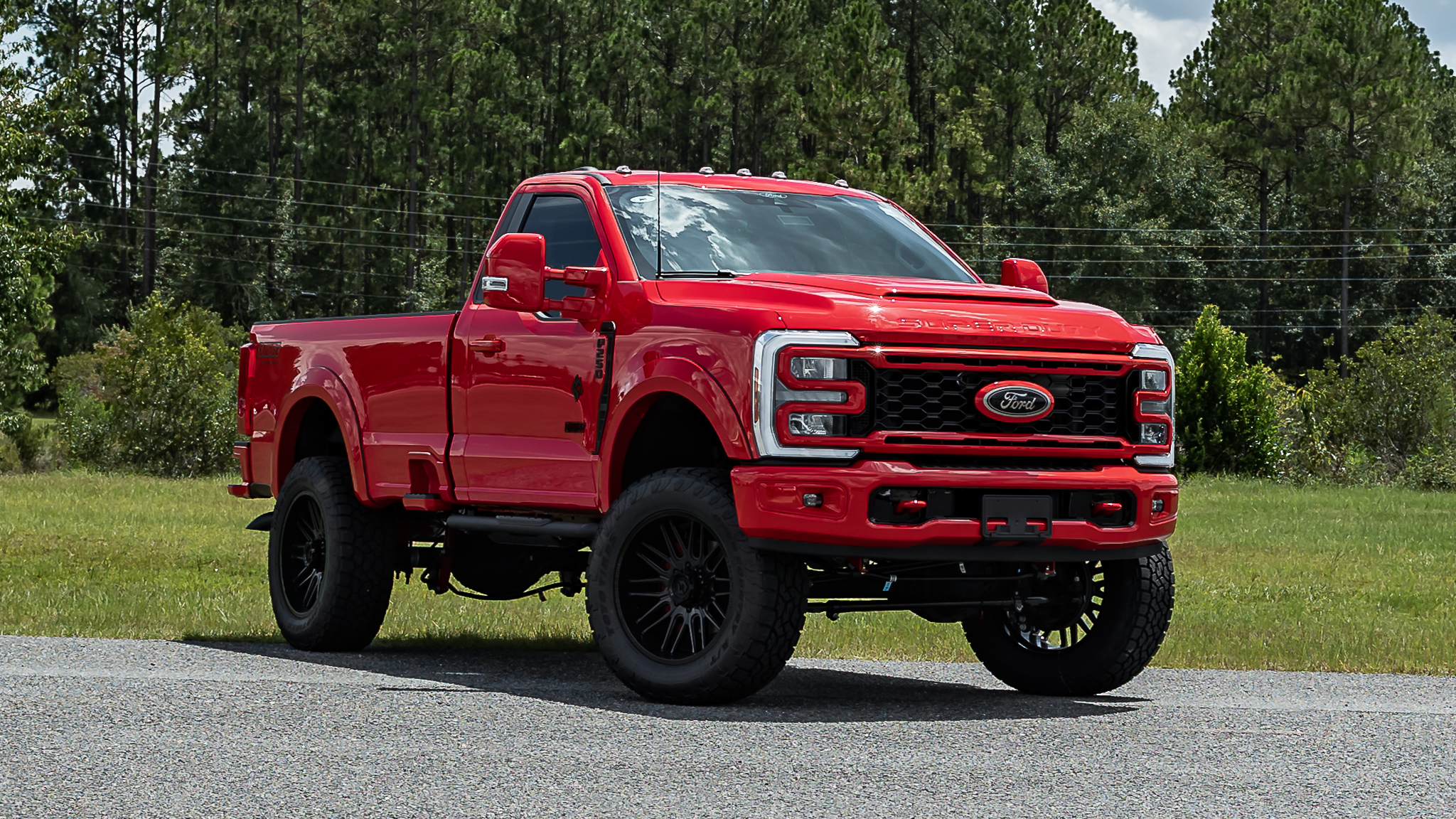 Ford F-250 Reg Cab Savage Race Red